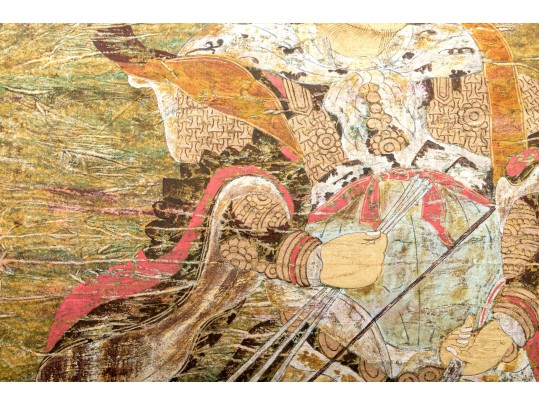 Chinese Decorative Print After Lijiang Baisha Murals