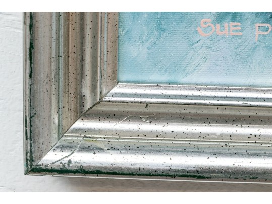 Sue Parkhill (Australia, 20th C.) Oil On Canvas, Wild Seascape