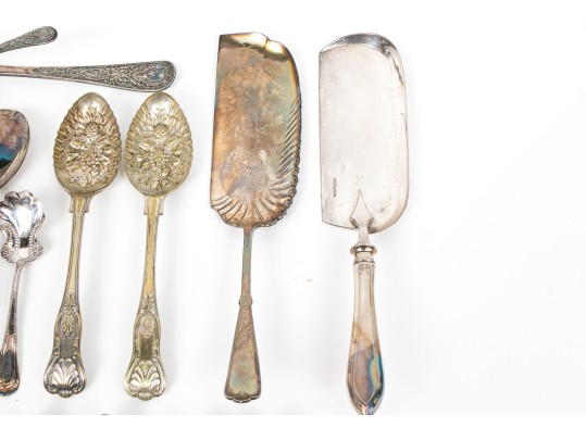 32 Pieces Of Premium, Silver Plate, Mostly Serving Pieces