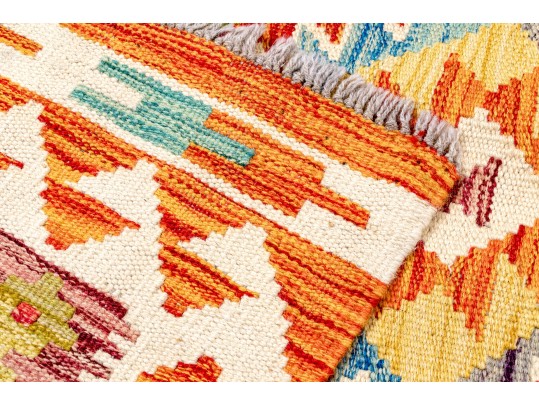 Hand Woven Wool Kilim, 6'-2