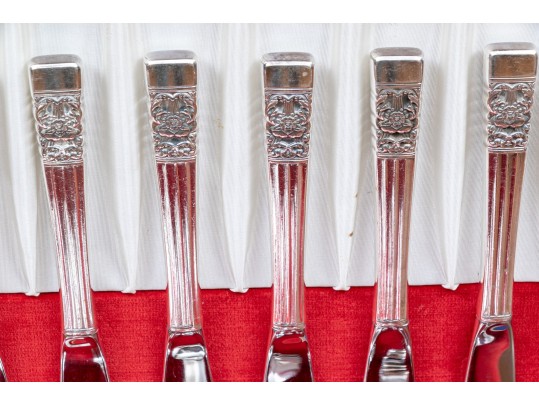 Community Silver Plated Flatware Set With Storage Box