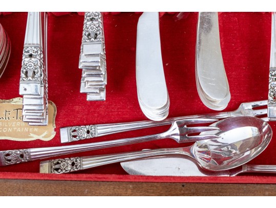 Community Silver Plated Flatware Set With Storage Box