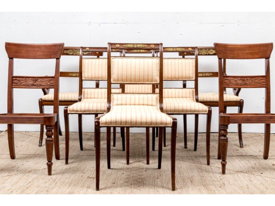 Assembled Set Of Eight Dining Chairs