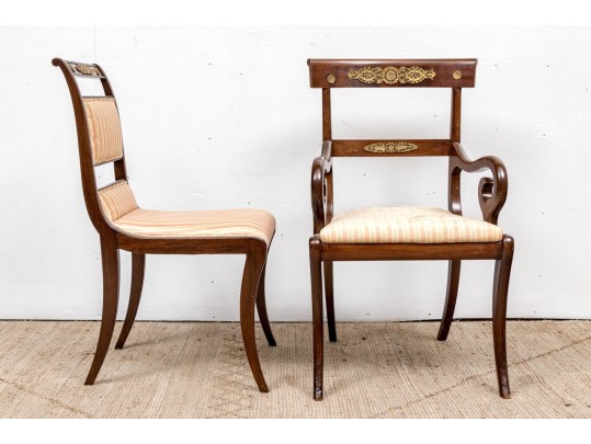 Assembled Set Of Eight Dining Chairs