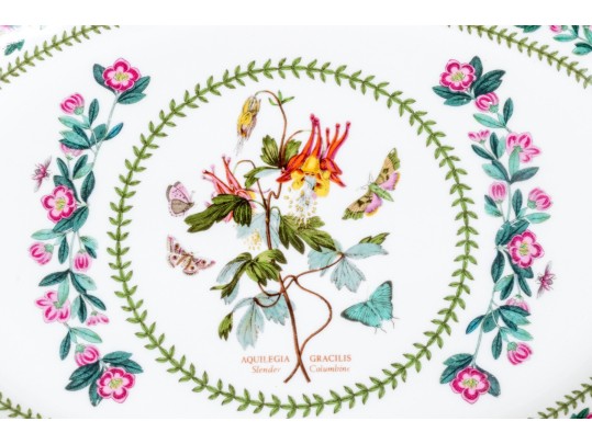 Set Of Six Portmeirion Botanical China Platters- 