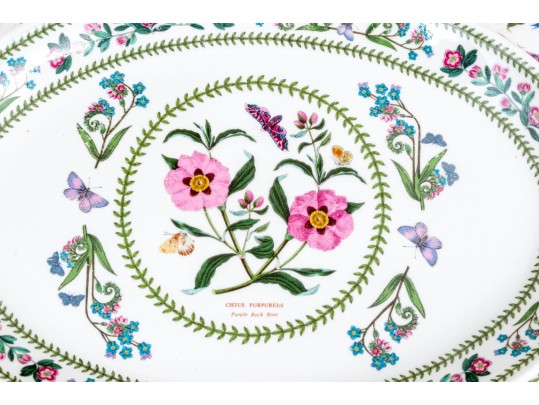 Set Of Six Portmeirion Botanical China Platters- 