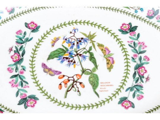 Set Of Six Portmeirion Botanical China Platters- 