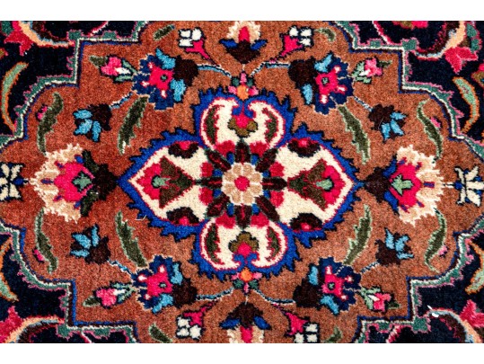 Vibrant Hand-Knotted Persian Wool Area Rug, 11'9