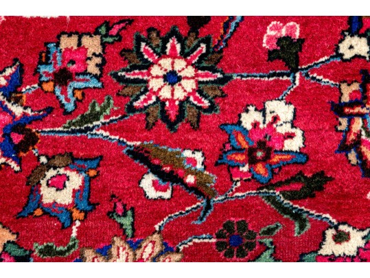 Vibrant Hand-Knotted Persian Wool Area Rug, 11'9