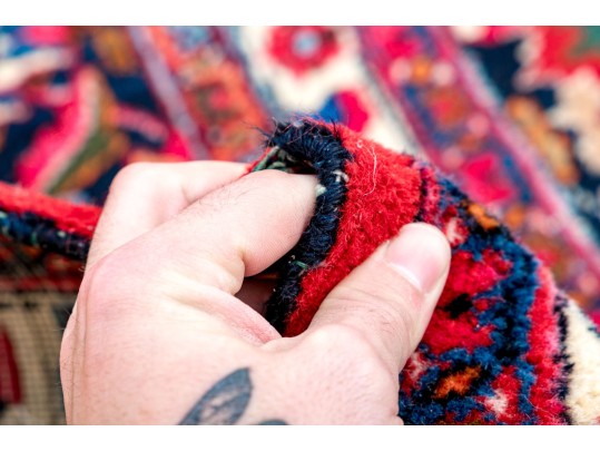 Vibrant Hand-Knotted Persian Wool Area Rug, 11'9