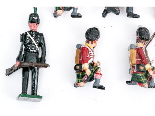 Collection Of Eighteen Hand-Painted Lead Toy Soldiers