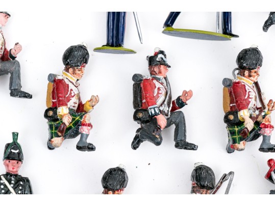 Collection Of Eighteen Hand-Painted Lead Toy Soldiers
