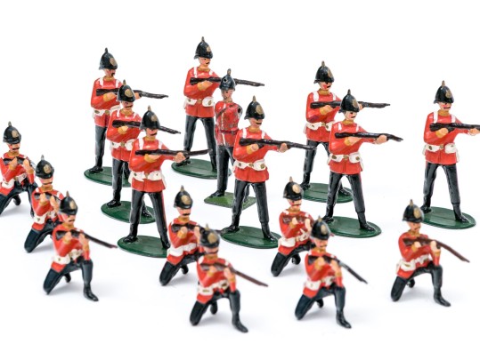 Collection Of Twenty-two Hand-painted Lead Toy Soldiers