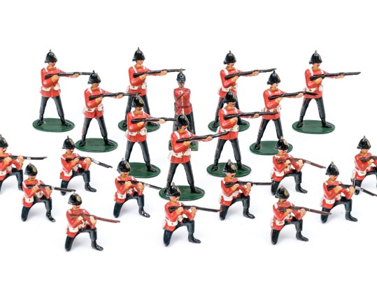 Collection Of Twenty-two Hand-painted Lead Toy Soldiers
