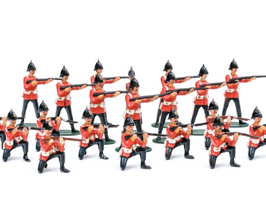 Collection Of Twenty-two Hand-painted Lead Toy Soldiers