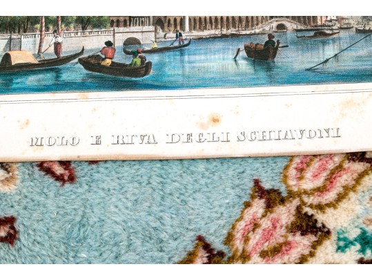 Collection Of Six Italian Hand-colored Lithographs