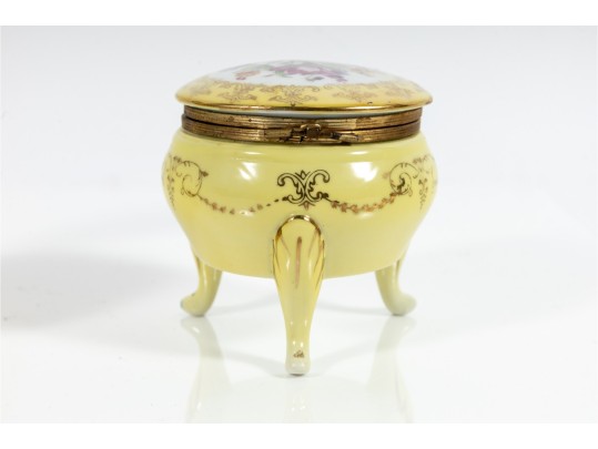 Japanese Limoges Style Porcelain Trinket Boxes 