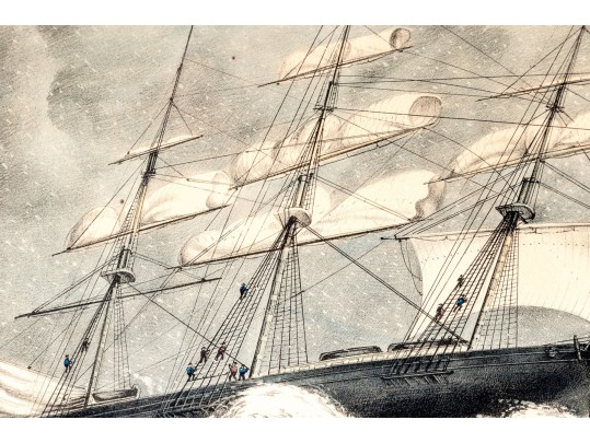 Currier & Ives Published Engraved Print 