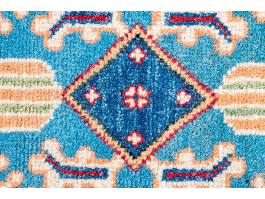 Hand Knotted Wool Pakistan Kazak Room Size Carpet, 6' X 4', New