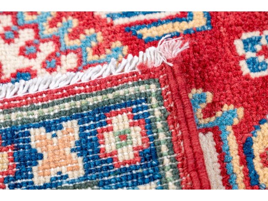 Hand Knotted Wool Pakistan Kazak Room Size Carpet, 6' X 4', New