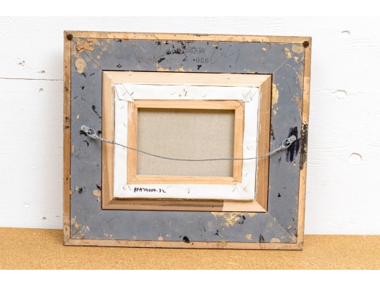 Signed Impressionist Style Painting On Canvas, Landscape With Lighthouse