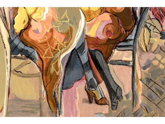 Maimon Limited Ed. Print, Seated Women