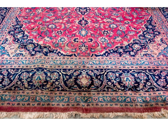 Hand-knotted Wool Tabriz Carpet, 12'-7