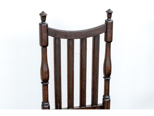 Assembled Group Of Three Side Chairs With Rush Seats