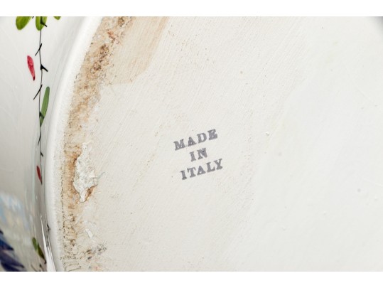 Collection Of Three Italian Hand-painted Ceramic Wares