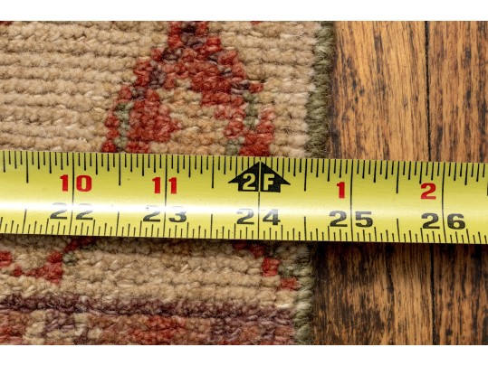 Arts And Crafts Style Hand Knotted Wool Mat, 2' X 3', New