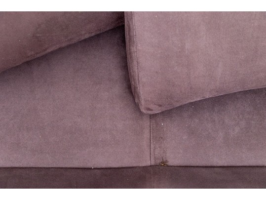 Mid Century Upholstered Microsuede Loveseat