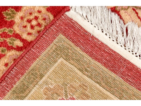 Hand Knotted Wool Indian Carpet, 10’ X 8’