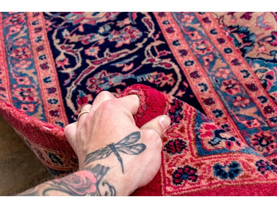 Hand-knotted Wool Tabriz Carpet, 12'-7