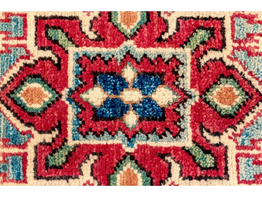 Hand Knotted Wool Pakistan Kazak Mat, 2' X 3', New