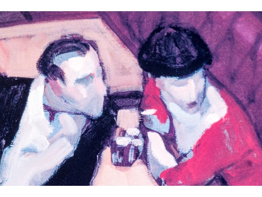 Juarez Machado Custom Framed Print, Bistro