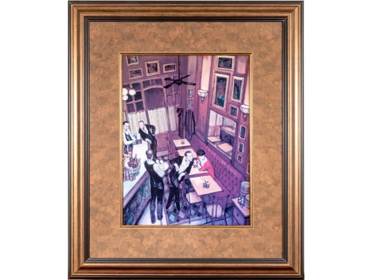 Juarez Machado Custom Framed Print, Bistro
