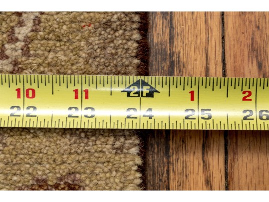 Arts And Crafts Style Hand Knotted Wool Mat, 2' X 3', New