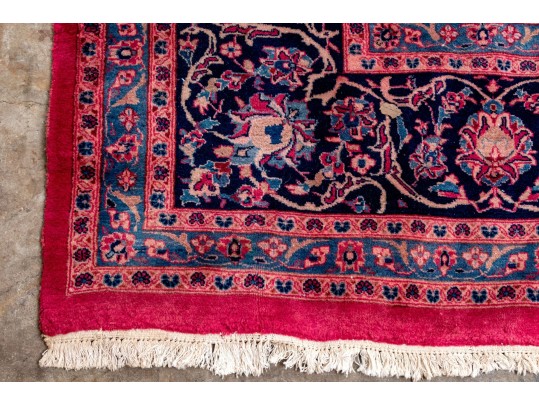 Hand-knotted Wool Tabriz Carpet, 12'-7