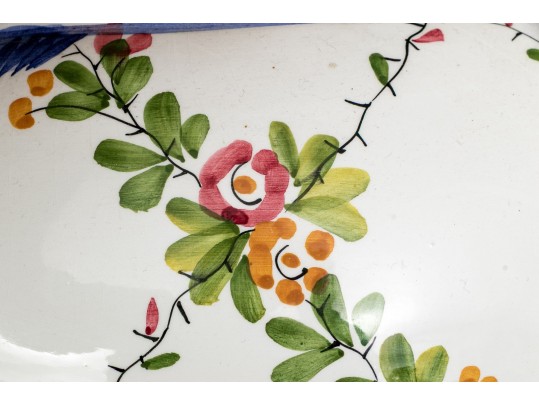 Collection Of Three Italian Hand-painted Ceramic Wares
