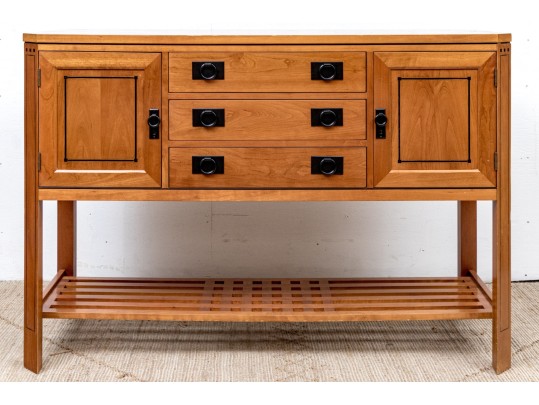 Stickley 21st Century Collection Lighted Oak Sideboard
