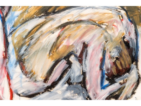 Allan Rubin, Mixed Media On Paper, Figural