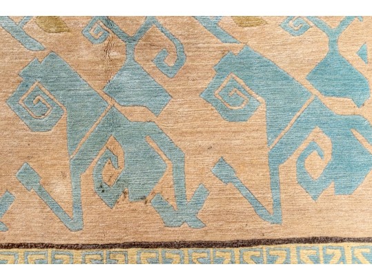 Hand-Knotted Wool Arts And Crafts Style Carpet, 11'-3