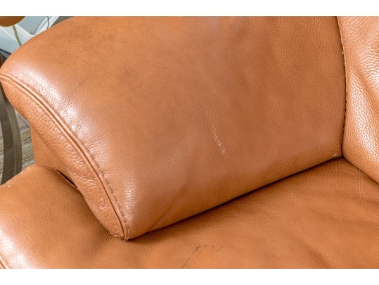 Bianchi & Co. Italian Leather Upholstered Two Seat Sofa