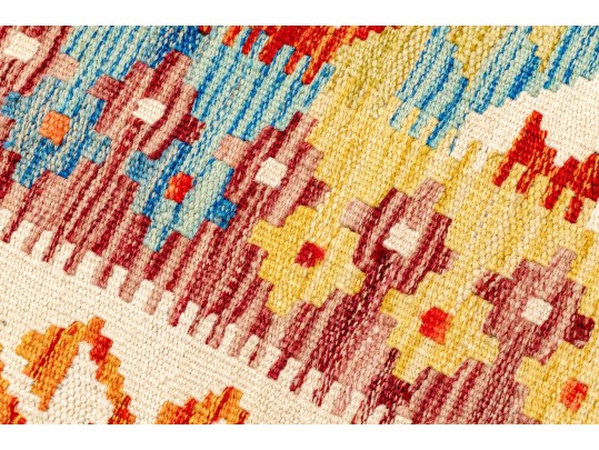 Hand Woven Wool Kilim, 6'-2