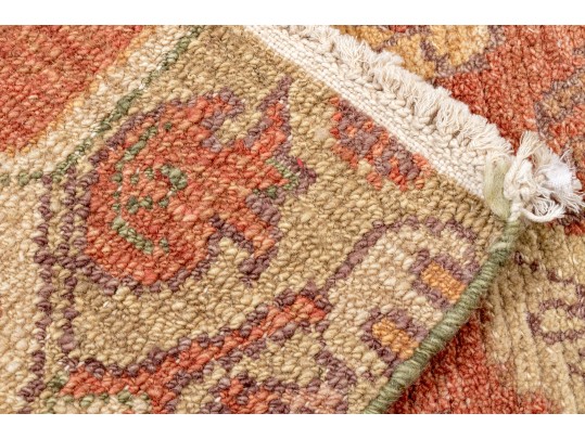 Arts And Crafts Style Hand Knotted Wool Mat, 2' X 3', New