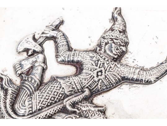 Thai Silver Cigarette Case   2.785 Troy Ozs. 