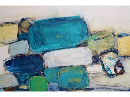 Mid-Century Inspired Abstract Canvas Print