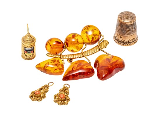 Collection Of Assorted Gold Filled Jewelry Pieces
