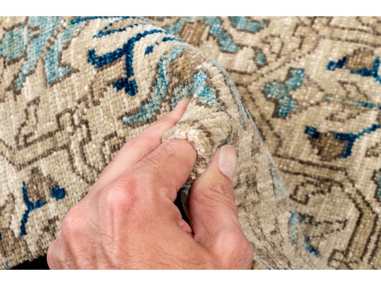 Hand Knotted Wool Pakistan Kazak Mat, 1'-8