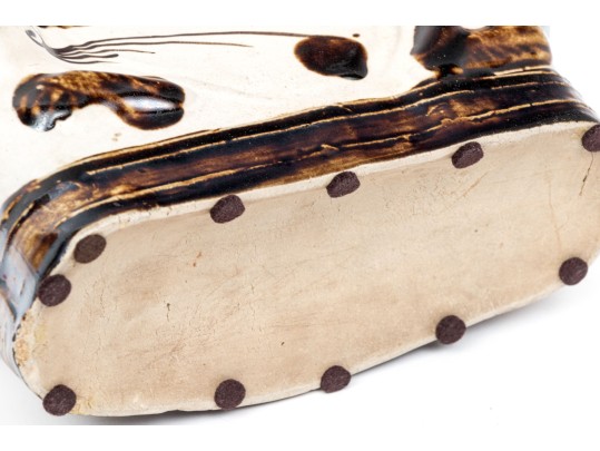 Chinese Hand-painted And Glazed Ceramic Pillow